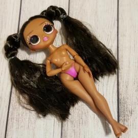 MGA Entertainment LOL Surprise Dolls OMG DOLL VAULT QUEEN BABY Big Sis Nude SPLITS GYMNASTICS