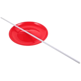 BESTonZON Piatto da giocoliere con asta, per principianti e adulti, giocattolo da circo, per esibizioni sul palco e allenamento di abilità