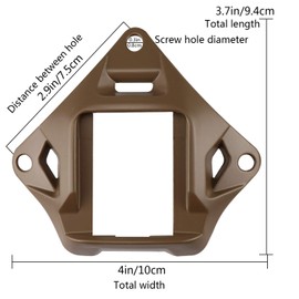 Tactical Helmet NVG Mount Shroud Steel Sports Camera Bracket Base for Fast Helmet (Tan)