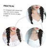 Vaguelly Long Braided Ponytail Extension with Hair Tie Synthetic Hairpiece