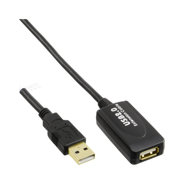 InLine USB 2.0 Active Extension with Signal Amplification Repeater Male