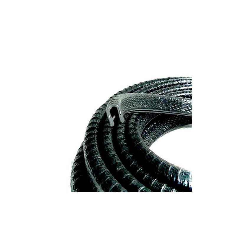 Seal Rubber Edge Trim Black U Channel 0.375" Height, Grip