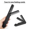 2 Pieces 2-In-1 Folding Comb, Hair Combing Tool, Portable Comb,