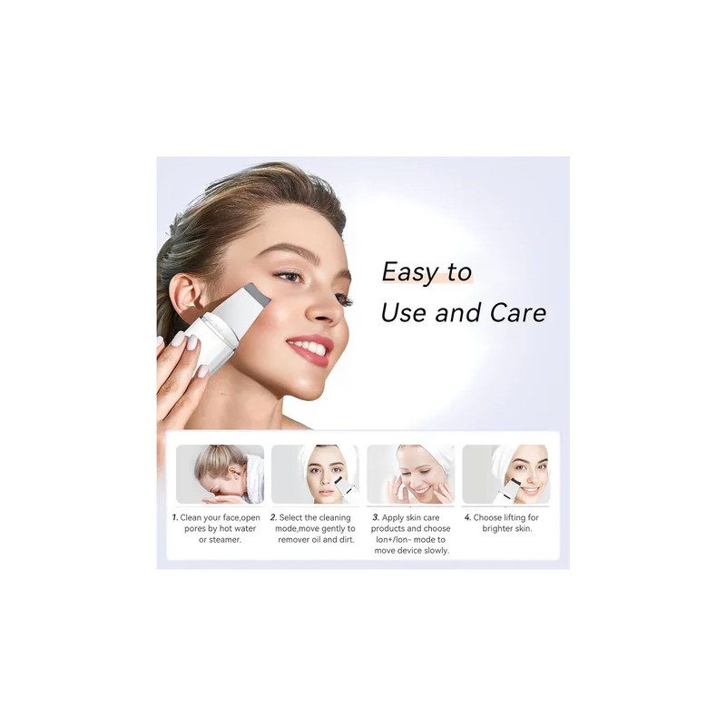 Limpiador Facial Peeling Ultrasónico Portatil Skin Scrubber
