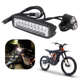 Funparts Headlight for Surron,Motorcycle Lengthen Headlight for Surron Sur ron Light Bee X/S Segway X260/X160,6000-6500K,Plug and Play