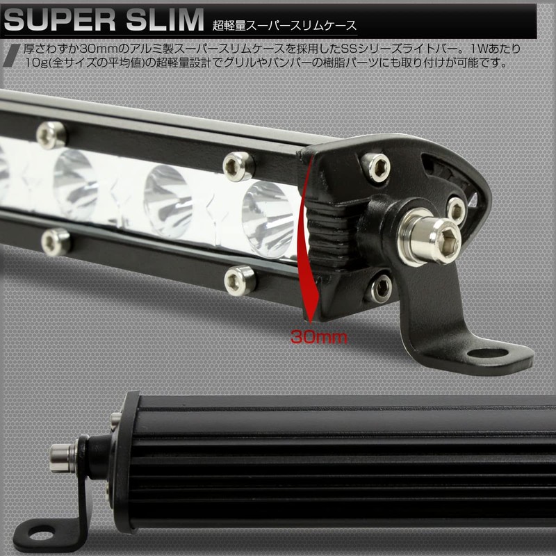 LED Light Bar, 36W, Total Length: 14 inches (360 mm),
