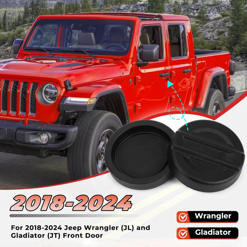 CALBEAU Strong Magnet Keyhole Covers Compatible with 2018-2026 Jeep Wrangler