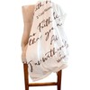 Double Creek Fleece Bible Verse Throw Blanket "For I Know