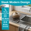Aluminum Dish Drying Rack, 17.7" x 13.4", Foldable, Rust-Proof, Non-Slip