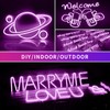 OWOFYDR LED Neon Lights Flexible Purple 16.4FT/5M 12V DC Waterproof