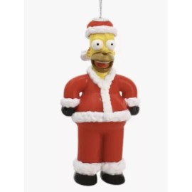ruz The Simpsons Santa Homer Decoupage Christmas Tree Ornament New With Tag