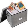 Comic Book Storage, Large Comic Book Case with Adjustable Dividers