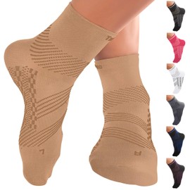 TechWare Pro Ankle Compression Socks - Plantar Fasciitis Sock & Foot Support