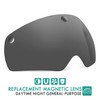 Victgoal Bike Helmet Goggles Visor Strong Magnetic Eye Shield (Black)