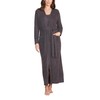 Barefoot Dreams CozyChic Lite Long Robe, Carbon, S/M