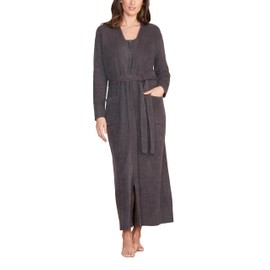 Barefoot Dreams CozyChic Lite Long Robe, Carbon, S/M