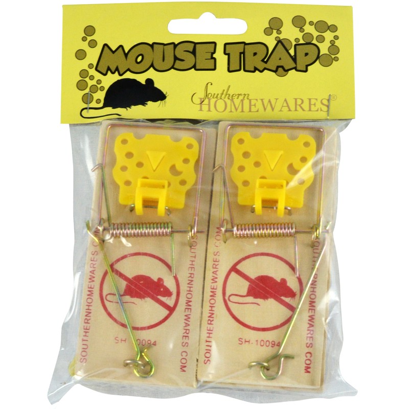 Wooden Snap Mouse Trap – Spring Action with Expanded Cheese