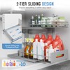 Biboraya 2 Pack Under Sink Organizer Upgrade to Professional Rails,2-Tier