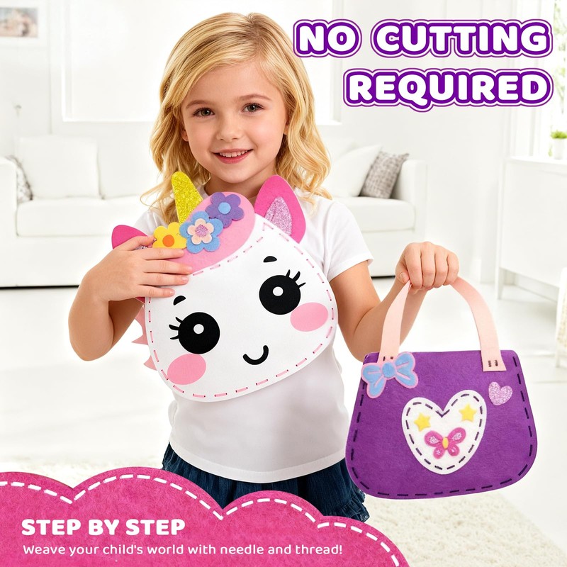 powerful xishan Unicorn Sewing Kit for Kids Ages 4-8| 9