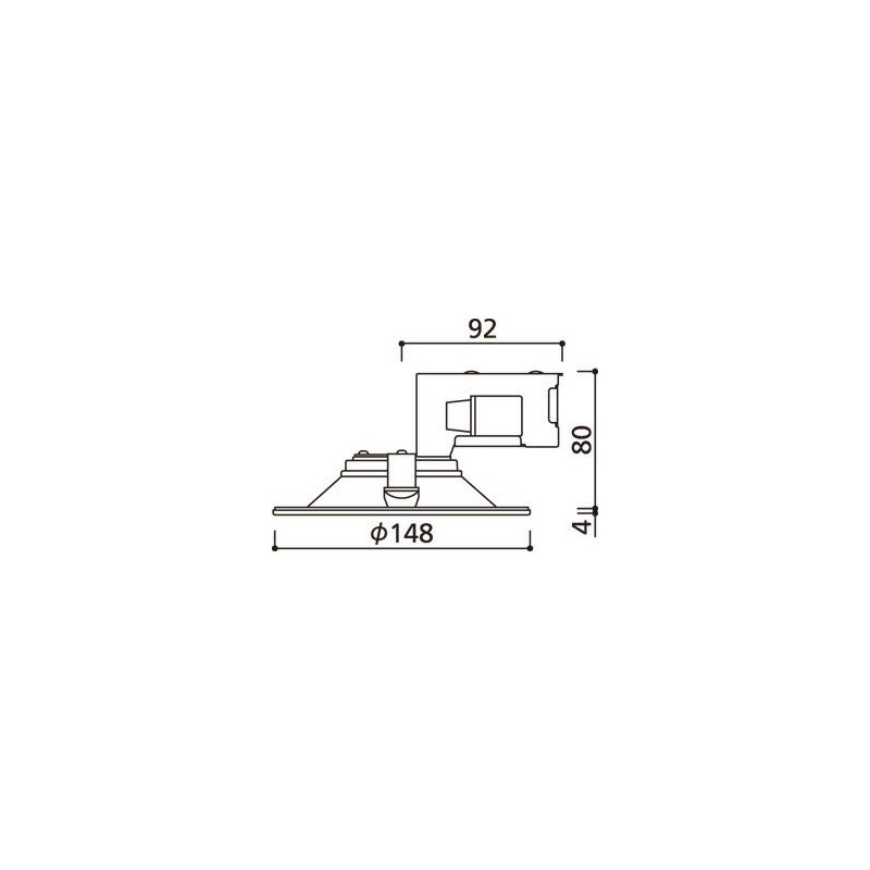 Oderik OD261735 LED Base Downlight, High Airtight SB Type, Incandescent