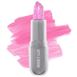 Winky Lux- Bálsamo labial Glitter Confetti, lápiz labial que cambia de color con el pH, bálsamo labial vegano y libre de crueldad animal, hidrata y da volumen, S