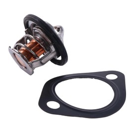 YLQASOON 71°C 160°F Thermostat with Gasket 19434-73014 19434-73013 16221-73270 Compatible with Kubota BX1500D BX2230D D902 D905 D1100 D1105 V1505 V1702 V1902 V2203