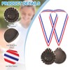 PATIKIL 2.6" Copper Basketball Medals, Basketball Award Medals with Ribbon