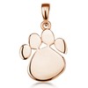 Materia KA-408 Women's Paw Pendant 925 Silver Rose Gold Plated
