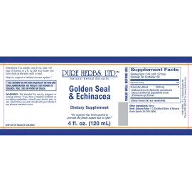 Pure Herbs: Golden Seal & Echinacea - 4 oz.