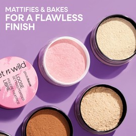 Wet n Wild Photo Focus Polvo Traslúcido Suelto, Acabado Suave, Vegano, Sin Parabenos, Efecto Mate, Larga Duración, Fijador de Maquillaje Ligero para Base, Corrector y Rubor, Anti Flash en Fotos, Maquillaje duradero, Reduce Brillo