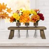 EXCELLO GLOBAL PRODUCTS Unique Rustic Flower Holder with 3 Glass