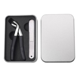 AIXXCUVQ No More Fear Of Cutting Flesh With Powder Die-casting Nail Scissors No Jamming When Retracting Or Releasing Stainless, Black