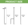 32inchs Garden Flag Stand, Removable Yard Flag Pole Outdoor Decor