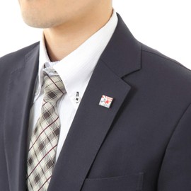 Don Flyee C0047 Katsushika Hokusai, 36 Views of Wealth, Wave Off Kanagawa, Asahi Sun Flag, Pin, Butterfly Clutch, Alloy