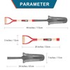 HANTOP Digging Spade and Shovel - Drain, Transplanting, Trenching -