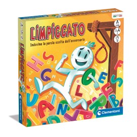 Clementoni - L'Impiccato Tischspiel für Kinder ab 6 Jahren und Erwachsene, Brettspiel für 2 Spieler, Geschenkidee, Made in Italy, Italienische Sprache, 16814