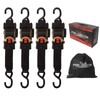 Porotmotor 4 Pack Retractable Ratchet Straps (2" × 10'), 3000LBS