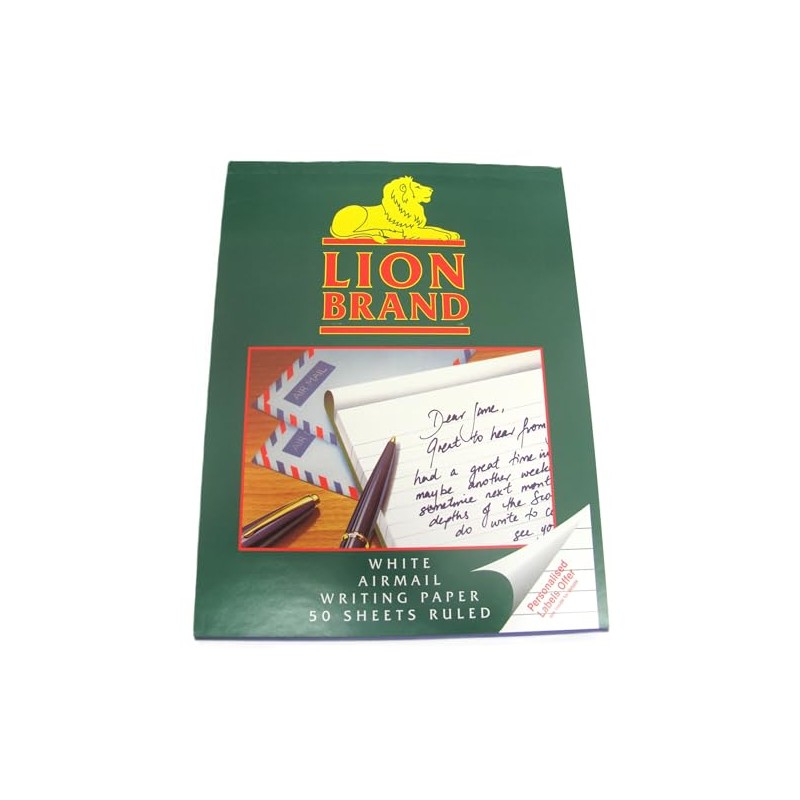 Pack of 2 - Lion Airmail Letter Writing Pad P4TO
