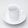 Meissen 000001-29582-1 Meissen Wave Play White Coffee Cup & Saucer,