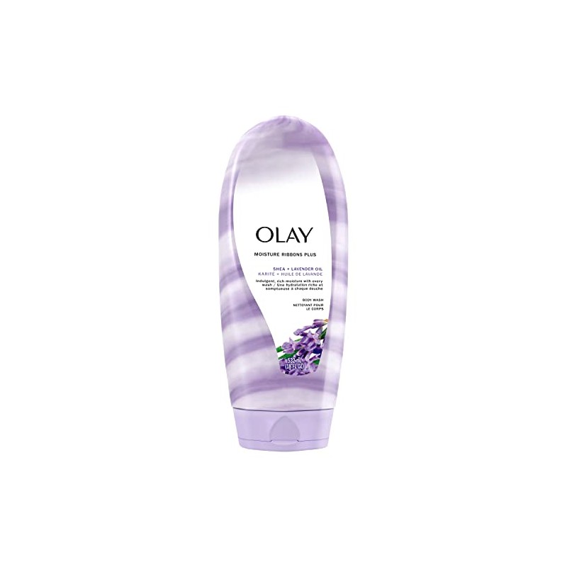 Olay Moisture Ribbons Plus Shea + Lavender Oil Body Wash,