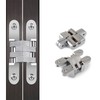 YIDELAI Hidden Door Hinge (0-180 Opening Angle) Zinc Alloy Hidden