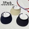 Paquete de 3 gorros deportivos con visera para mujer y