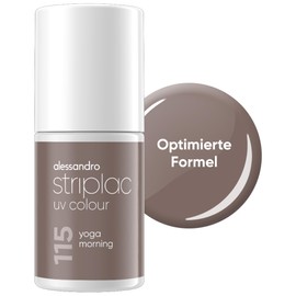 alessandro Striplac UV-Nagellack Yoga Morning - Deckend & Kratzfest bis zu 15 Tage - Leichtes Auftragen - Schonende Abziehtechnologie - Vegan - Taupe, 6,5ml