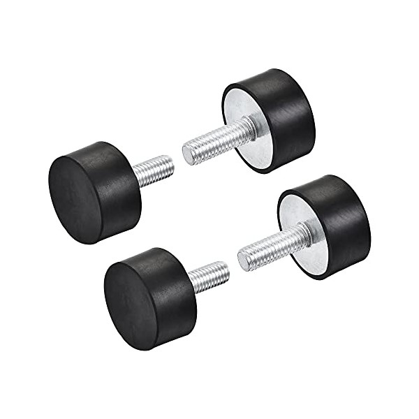 uxcell M8 Rubber Mounts, 4pcs Male Thread Shock Absorber, for