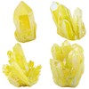 Nupuyai titanium coated rock crystal, druse rough stone, irregular crystal,
