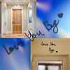 Love You Bye Sign Above Door - Metal/Wooden Wall Decor