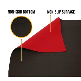 Mytee Products 20' x 27" Red Neoprene Floor Runner - Non Skid Bottom, Protect All Floor Surfaces - Reusable Floor Protector with Slip-Proof Surface