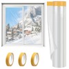Window Insulation Kit 1.8mx10m Clear Window Insulation Film Secondary Glazing