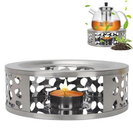 Tea Warmer for Teapot, Stainless Steel Tea Warmer, Tea Warmer, Coffee Warmer, Stainless Steel Tea Warmer for Tea, Milk, Coffee, Hot Drinks (Silver)
