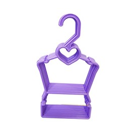 Brittany's Purple Heart Hangers Compatible and Fits 14 Inch Dolls- Hang Tops and Bottoms